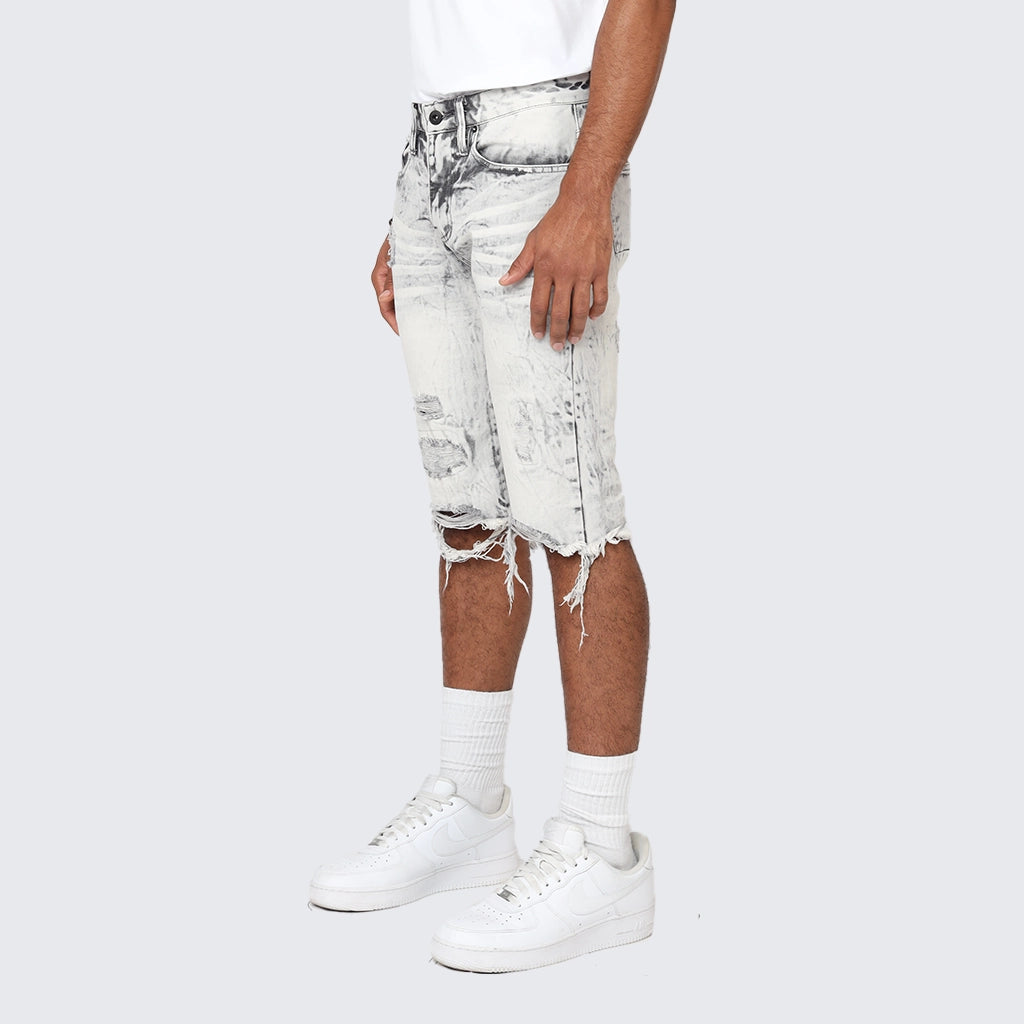 Basic Jean Shorts - Frost Grey