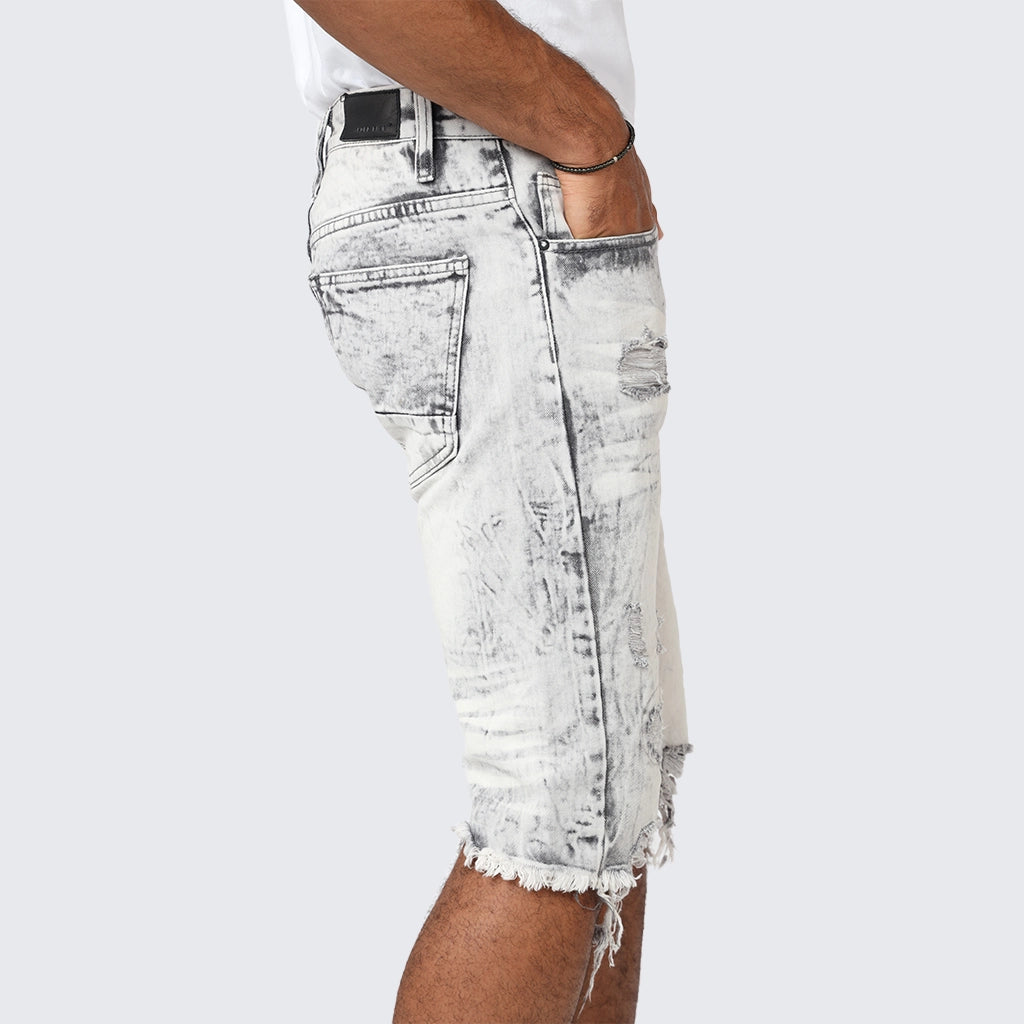 Basic Jean Shorts - Frost Grey