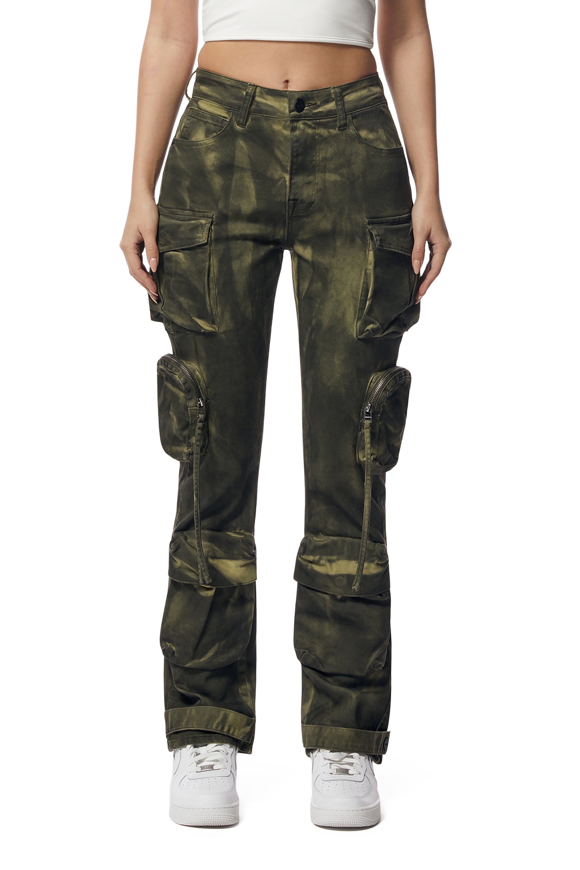Pigment Dyed Utility Twill Pants - Clover Green