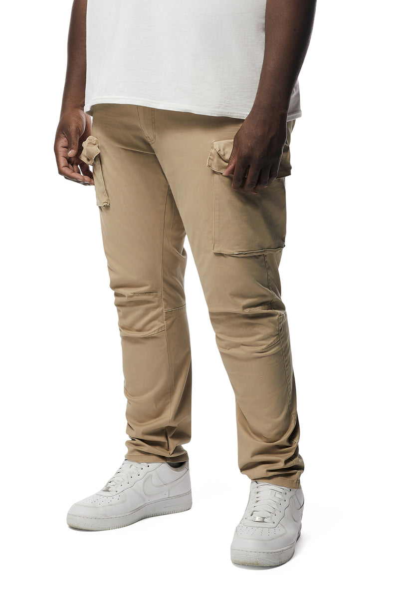 Big And Tall - Utility Twill Pants - Khaki