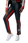 Vegan Leather Racing Pants - True Red