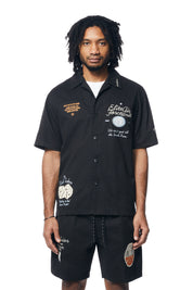 Fashion Military Windbreaker Shirt - Black