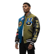 Smoke Rise All Star Varsity Jacket - Matcha Olive