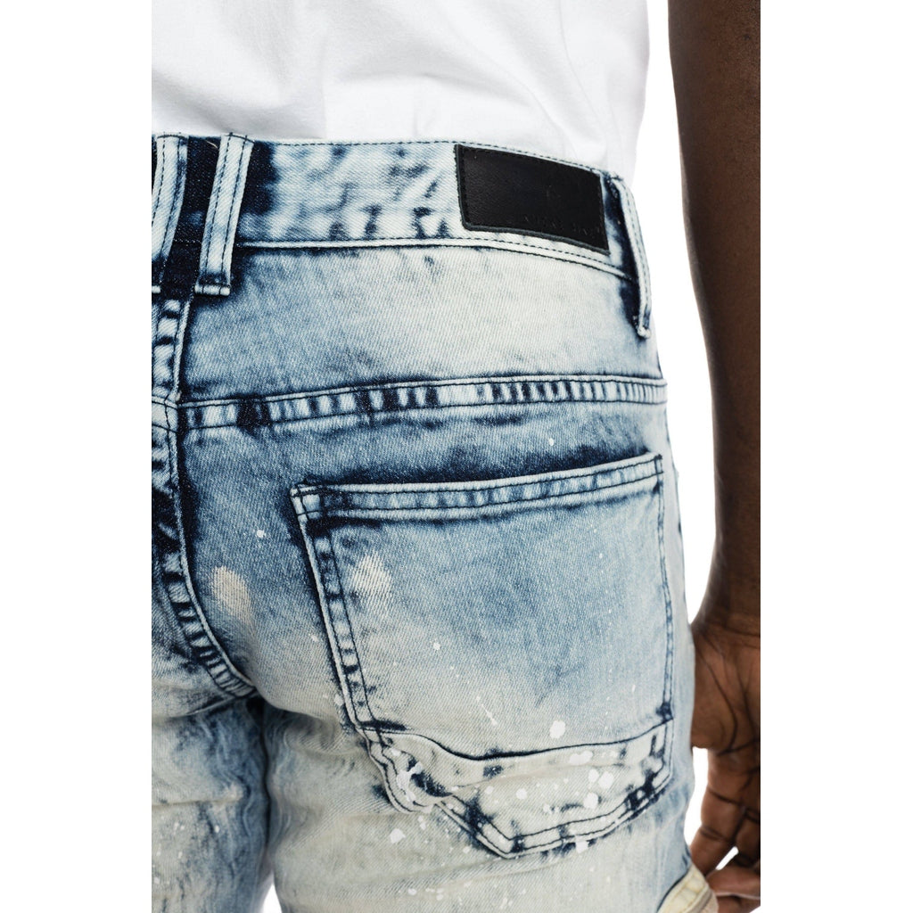 Smoke Rise Big and Tall Big and Tall - Utility Fashion Jean Shorts - Harvey Blue