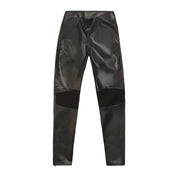 Smoke Rise RED Vegan Leather Racing Pants - Black