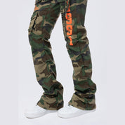 Smoke Rise RED High Rise Stacked Utility Twill Pants - Wood Camo