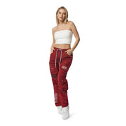 Smoke Rise RED Windbreaker 3D Pocket Utility Joggers - Burgundy