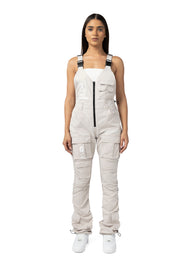 Utility Stacked Overalls - Silver Grey
