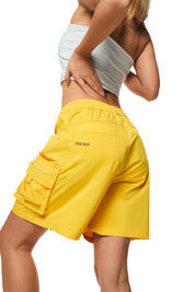 Utility Slouched Shorts - Canary