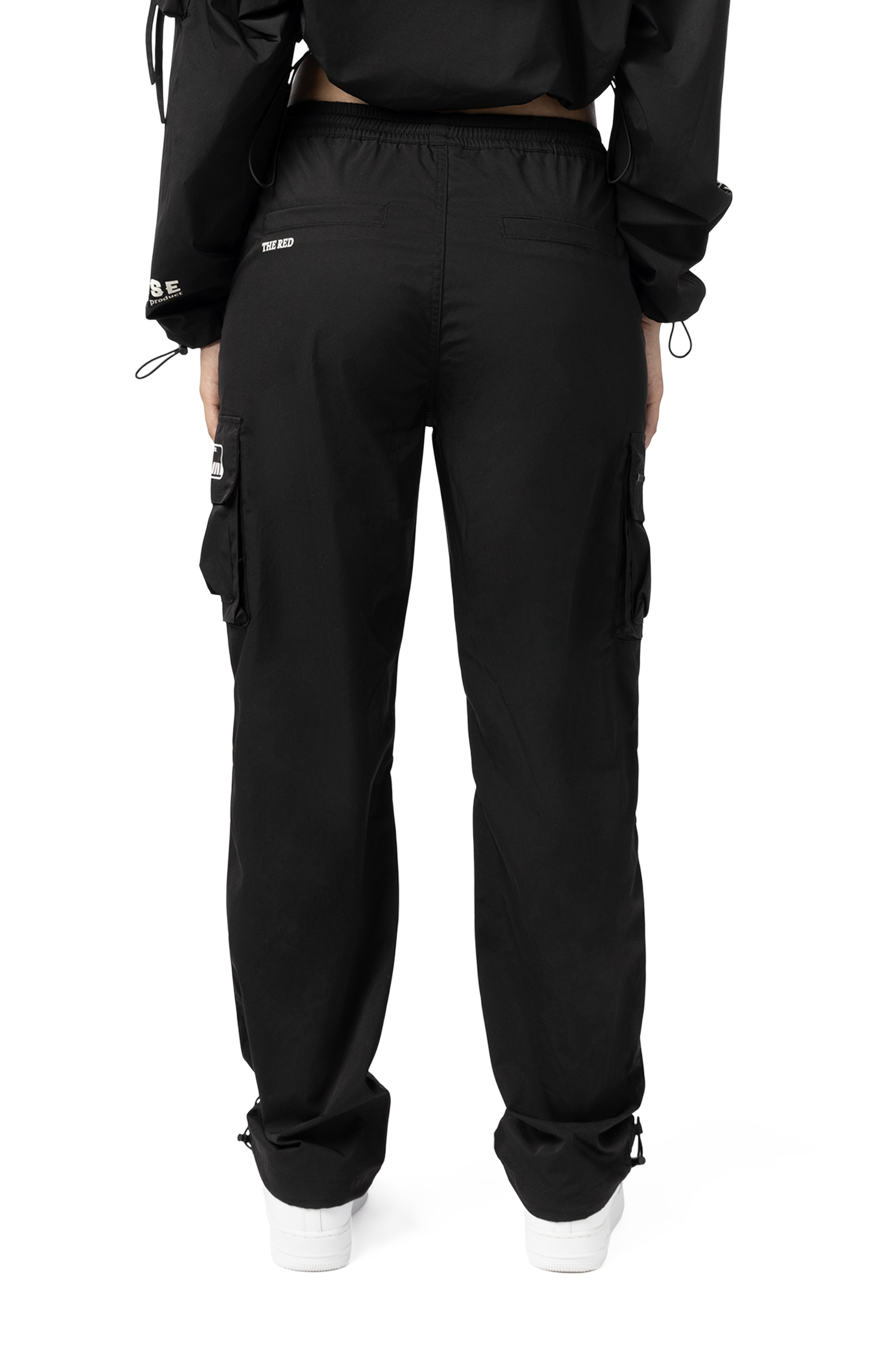 Slouched Straight Pants - Black