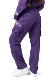 Slouched Straight Pants - Muted Purple