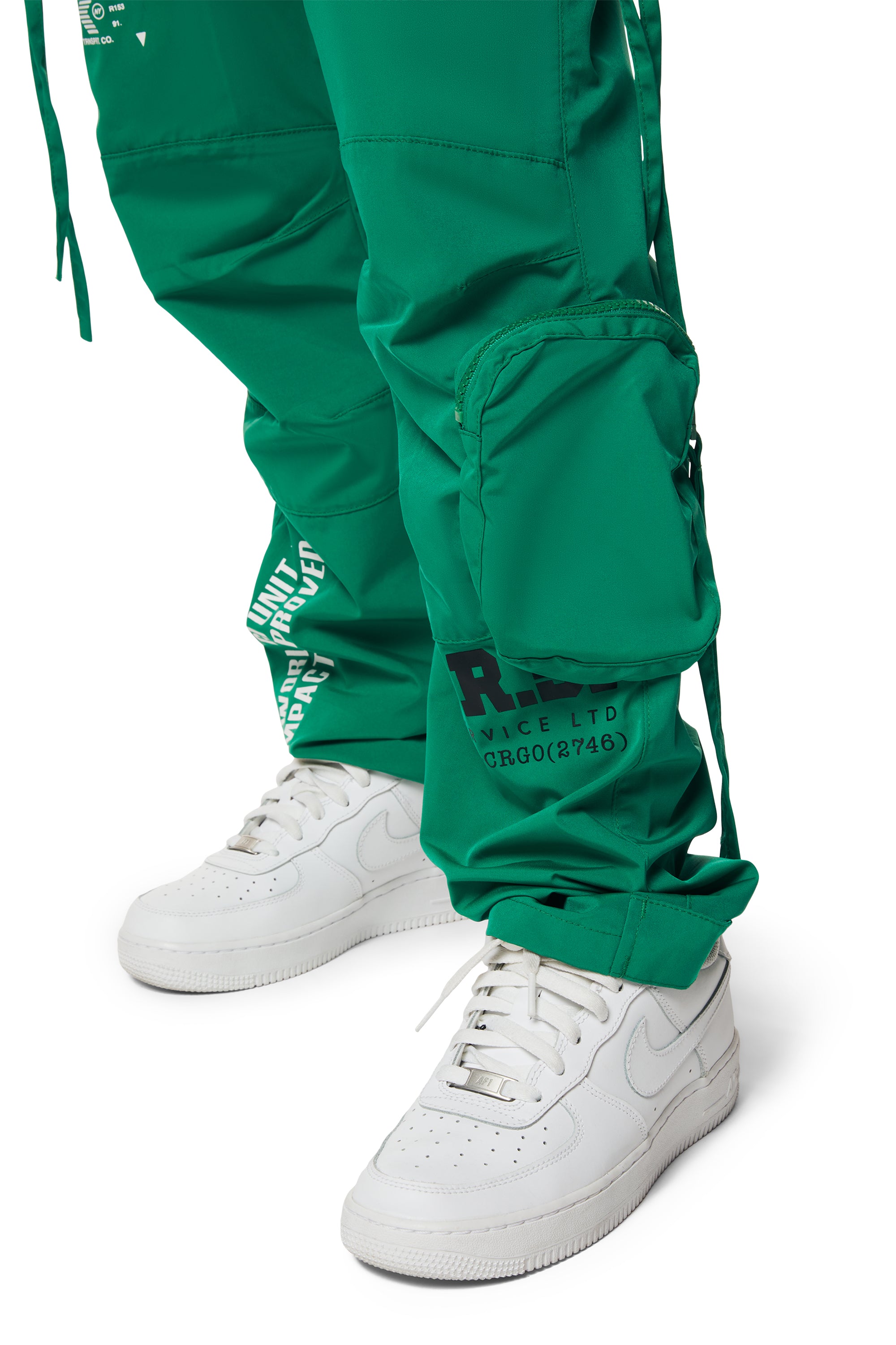 Relaxed Slouched Utility Cargo - Kelly Green