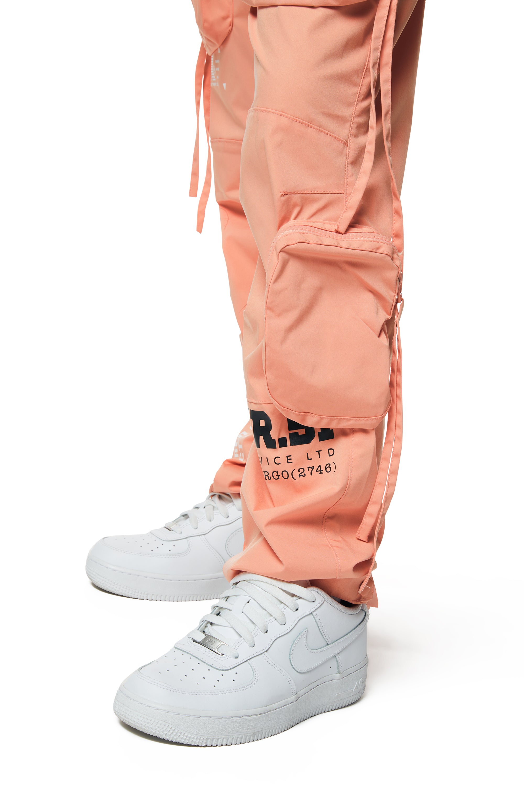 Relaxed Slouched Utility Cargo - Sand Coral