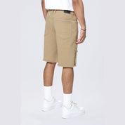 Smoke Rise Doodle Graphic Resort Twill Shorts - Khaki