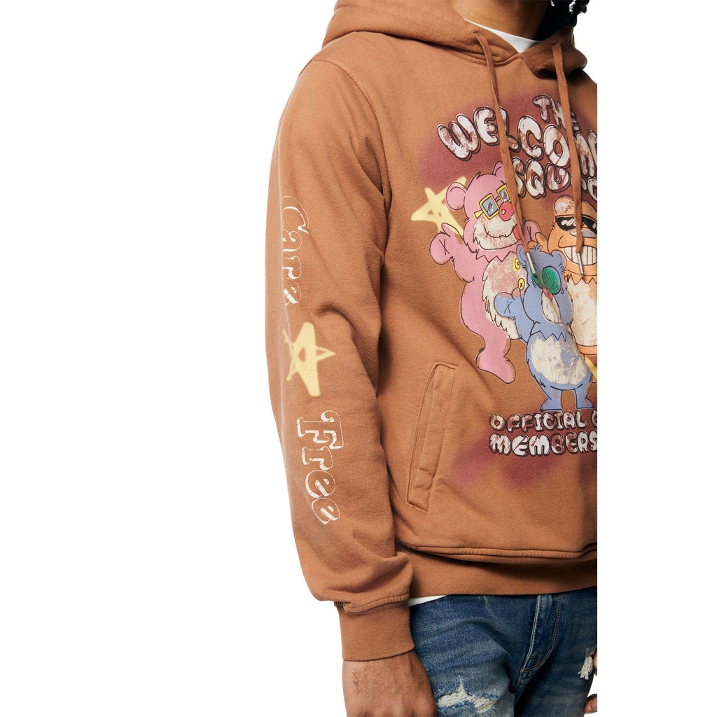 Smoke Rise Fun French Terry Pullover Hoodie - Brown