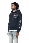 Tour Graphic French Terry Pullover Hoodie - Navy
