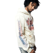 Smoke Rise Fun French Terry Pullover Hoodie - Cream