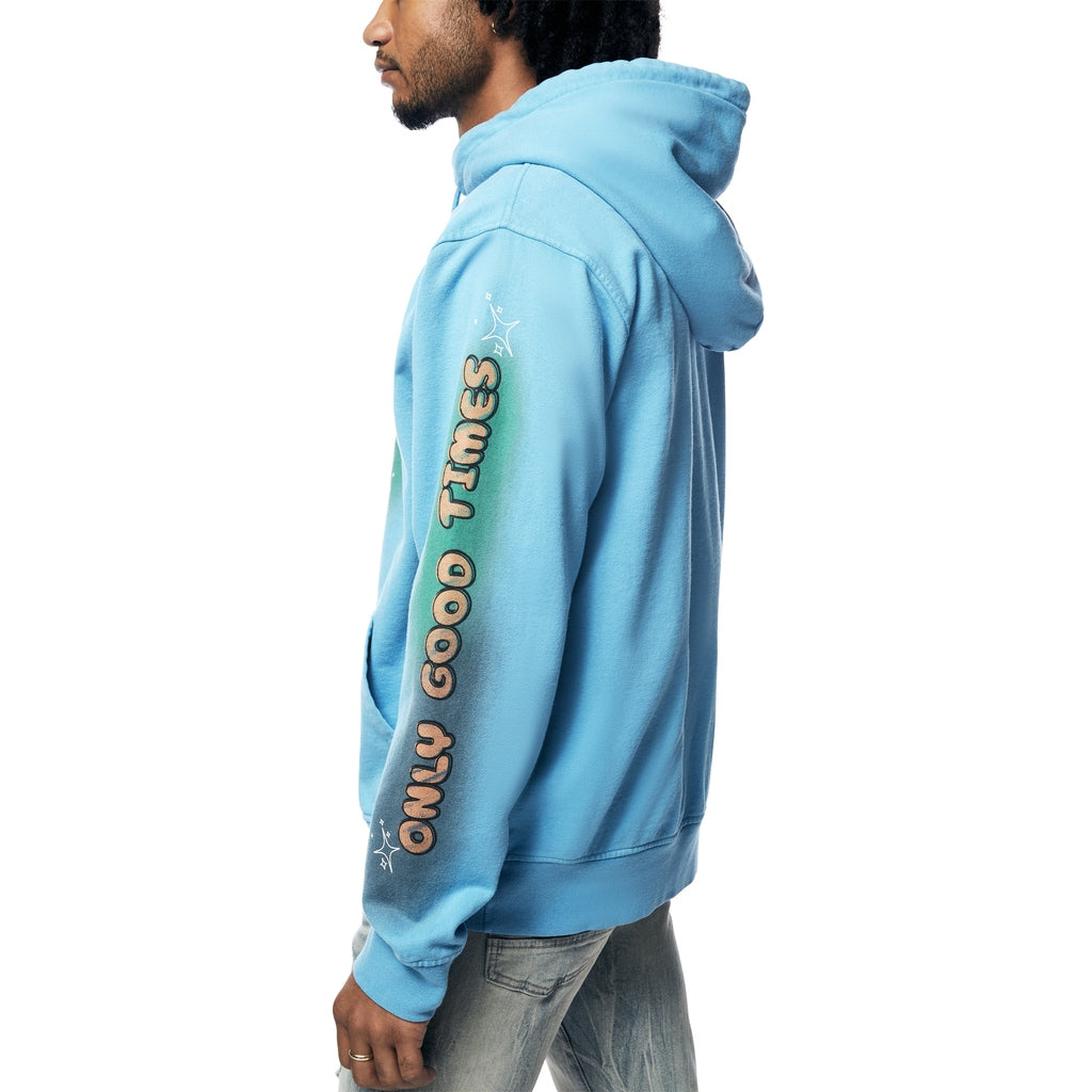 Smoke Rise Fun French Terry Pullover Hoodie - Royal