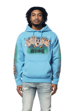 Fun French Terry Pullover Hoodie - Royal