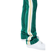 Smoke Rise Pin Striped Varsity Track Pants - Alpine Green