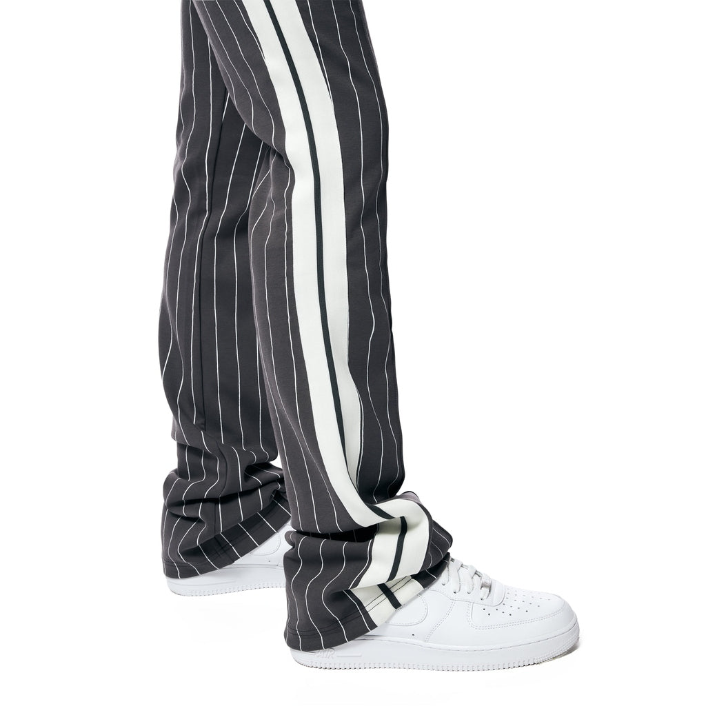 Smoke Rise Pin Striped Varsity Track Pants - Pavement