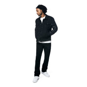 Smoke Rise Jean Varsity Jacket - Black