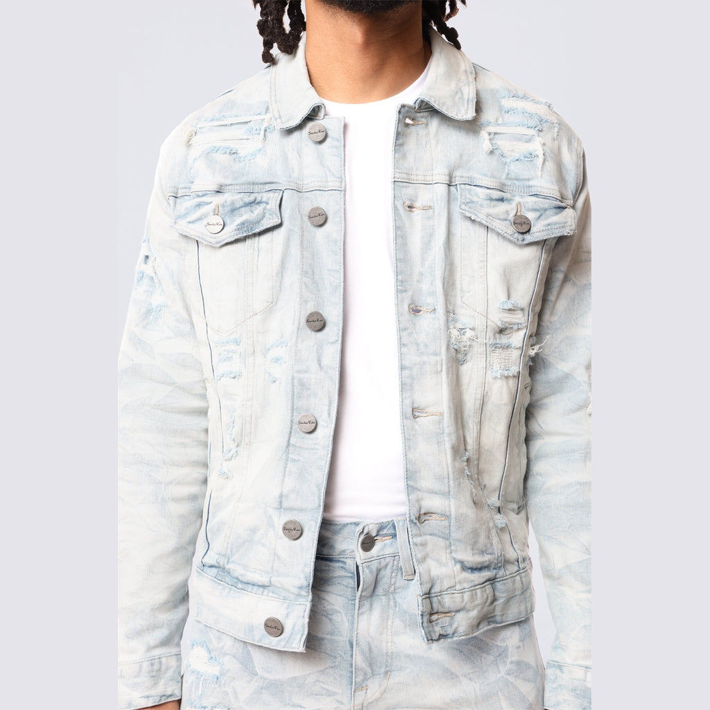 Smoke Rise Lightning Wash Denim Jacket - Marshfield Blue