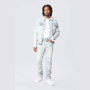 Smoke Rise Lightning Wash Denim Jacket - Marshfield Blue