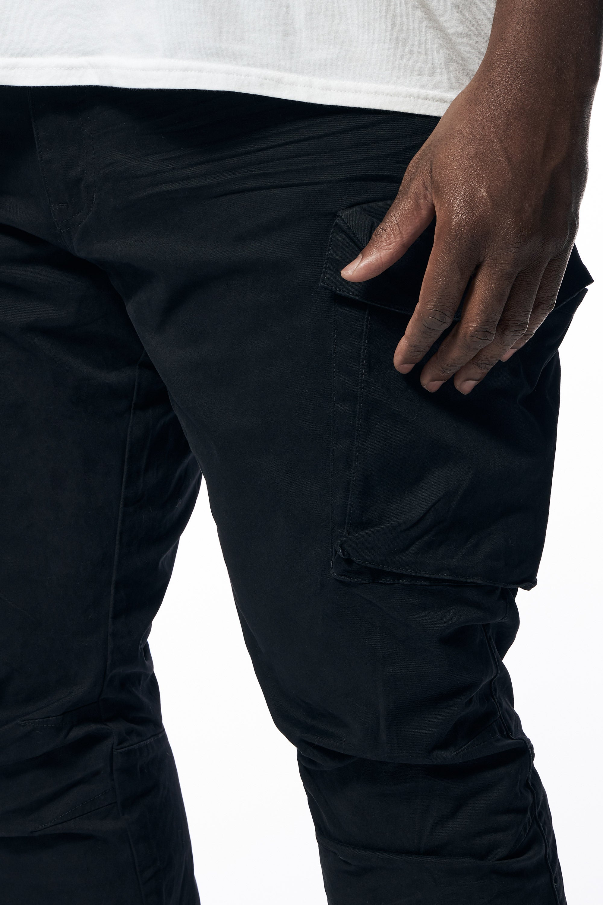Big and Tall - Utility Twill Pants - Black