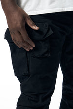 Big And Tall - Utility Twill Pants - Black