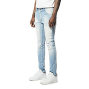 Smoke Rise Rip & Repaired Denim Jeans - Lowell Blue