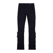 Smoke Rise Stacked Utility Twill Pants - Jet Black