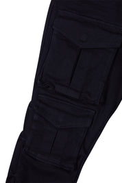 Stacked Utility Twill Pants - Jet Black