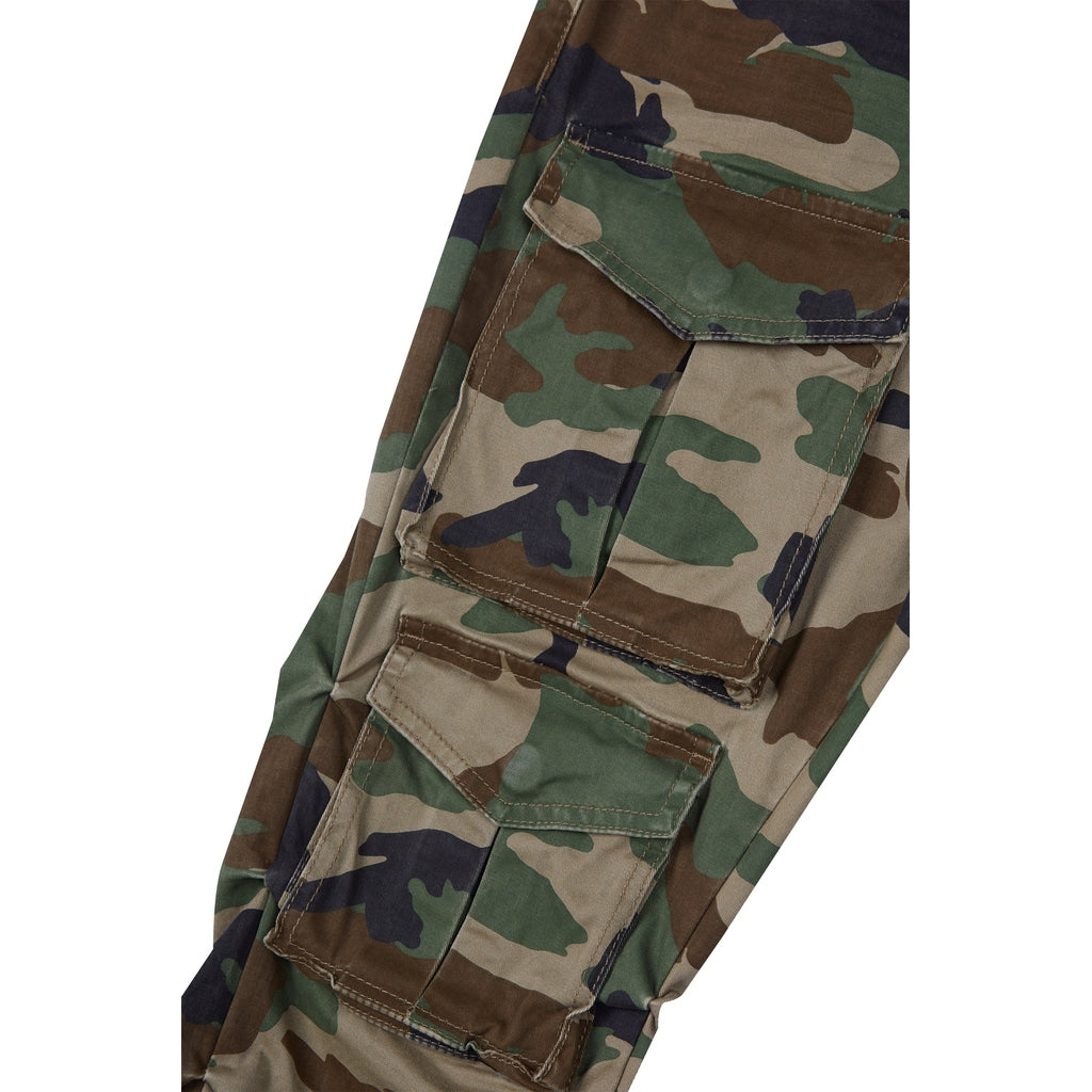 Smoke Rise Stacked Utility Twill Pants - Wood Camo