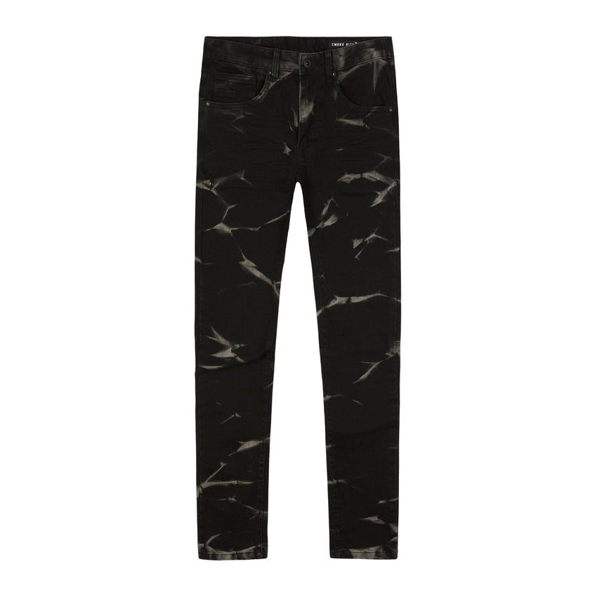 Smoke Rise Lightning Effect Jeans - Stout