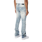 Smoke Rise Essential Stacked Denim Jeans - Bergen Blue