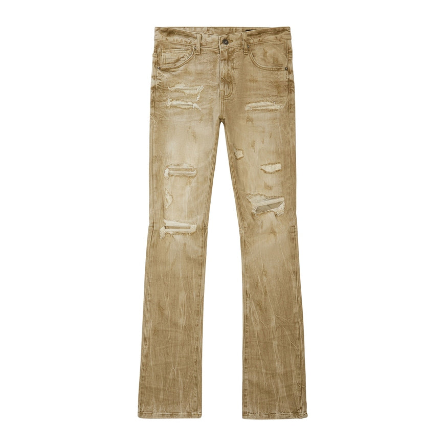 Smoke Rise Essential Stacked Denim Jeans - Light Oak