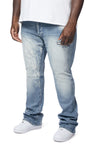Big And Tall Varsity Denim Jeans - Canal Blue