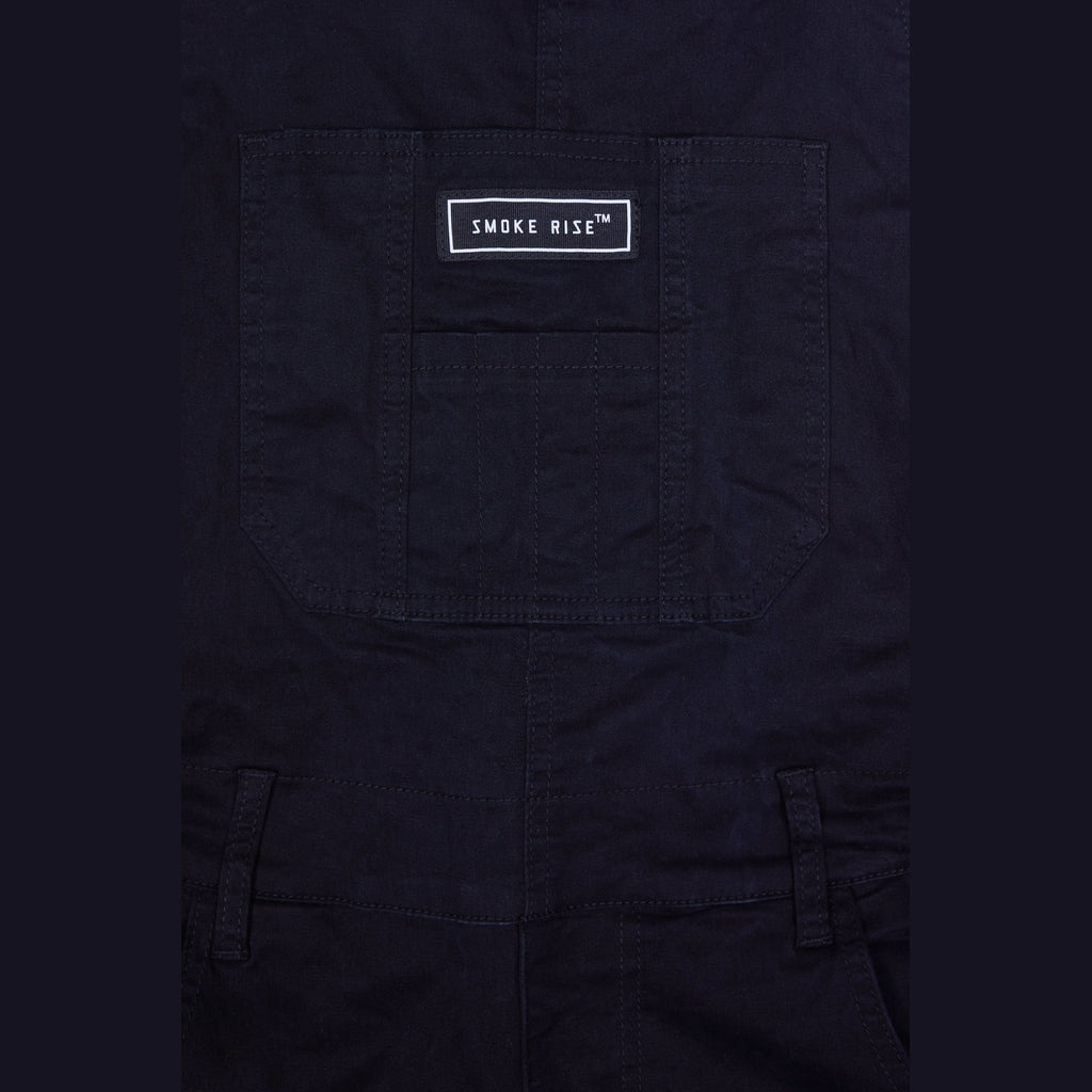 Smoke Rise Utility Twill Overalls - Black