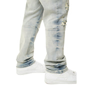 Smoke Rise Big and Tall Big and Tall - Wave Effect Denim Jeans - Leo Blue