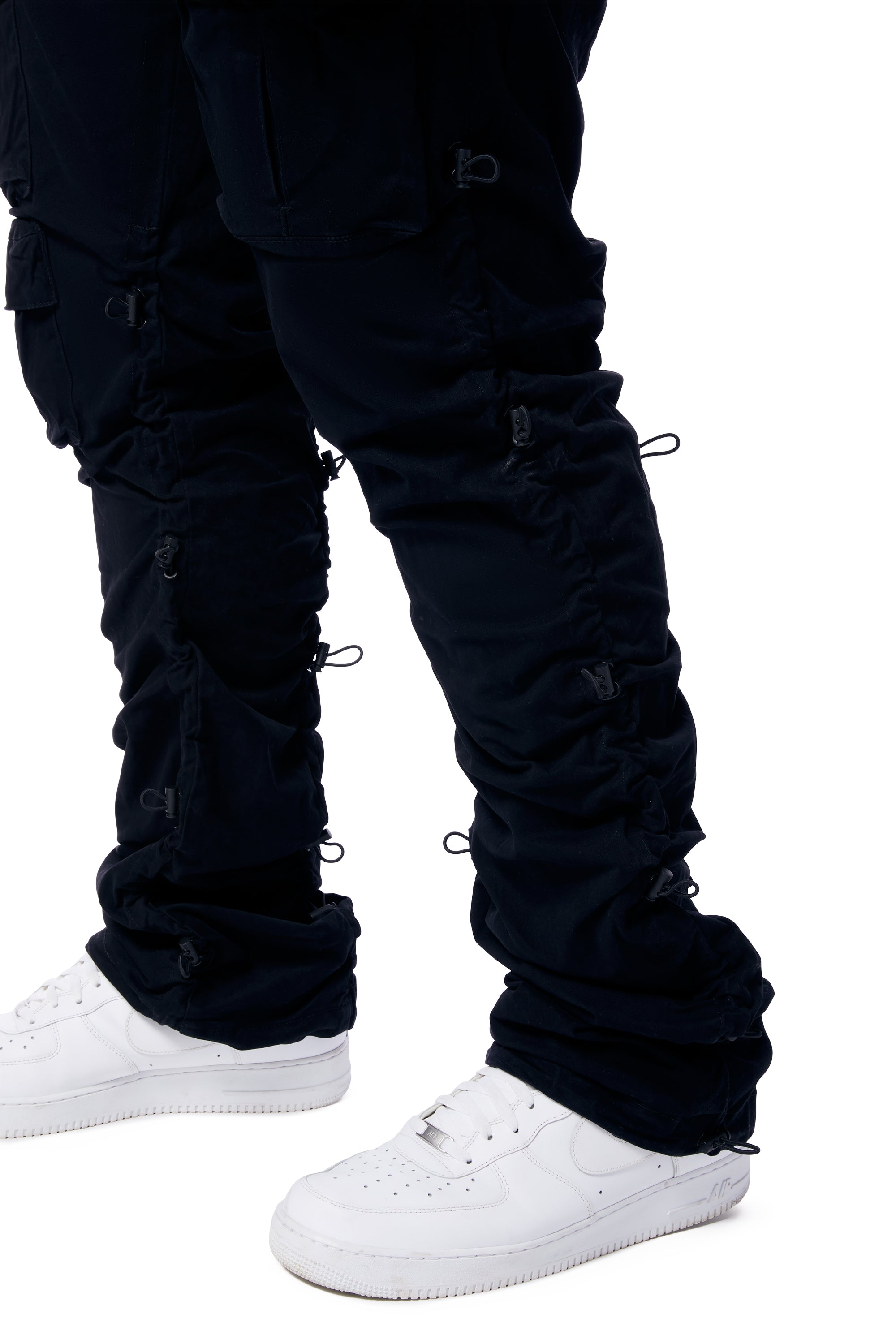 Big and Tall - Utility Bungee Twill Pants - Black