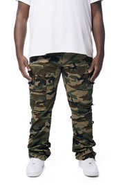 Big and Tall - Utility Bungee Twill Pants - Wood Camo