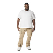 Smoke Rise Big and Tall Big and Tall - Utility Multi Pocket Stacked Twill Pants - Khaki