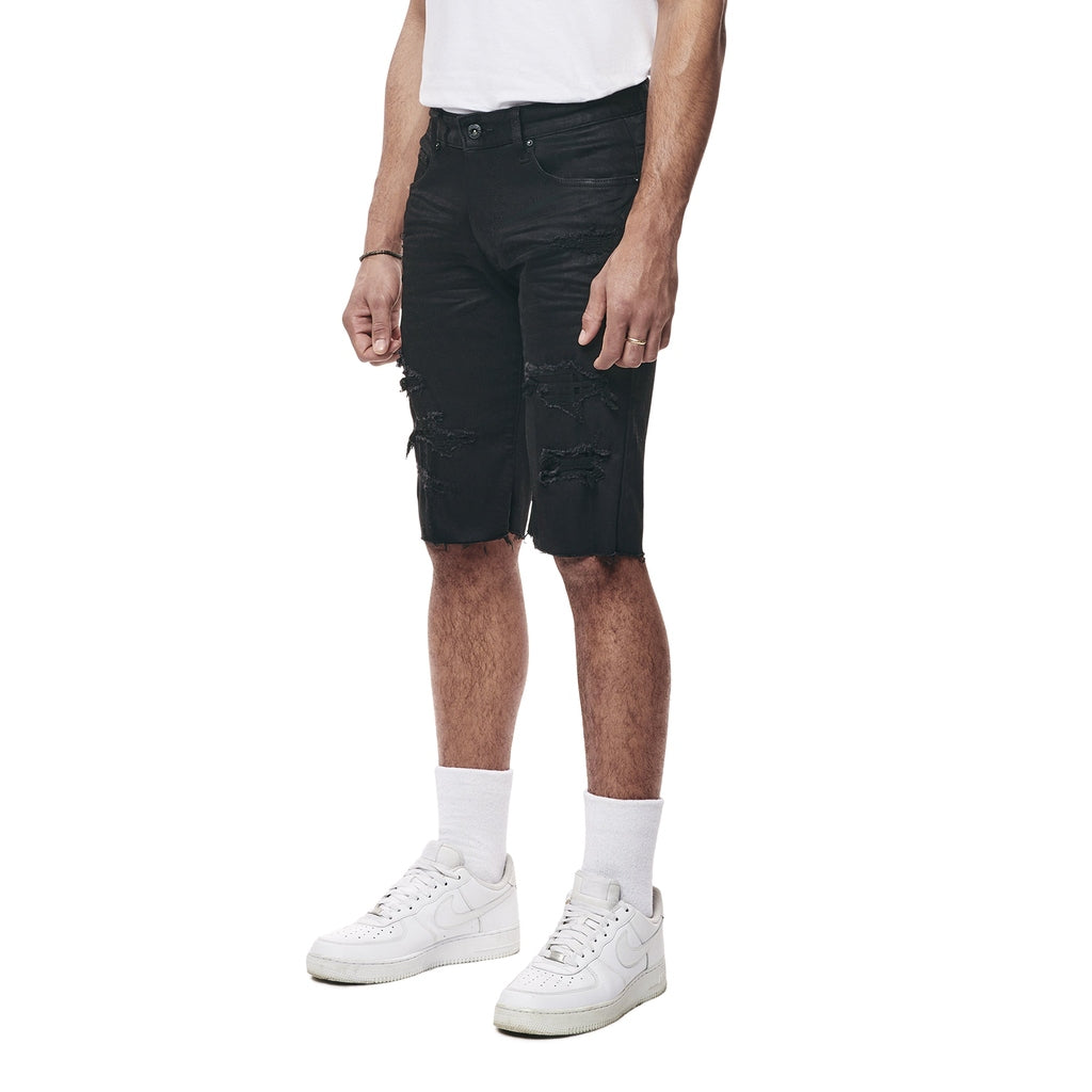 Smoke Rise Essential Jean Shorts - Jet Black