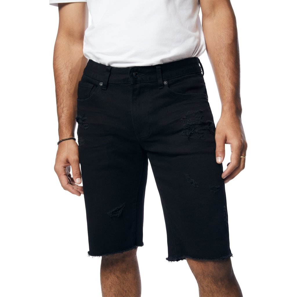 Smoke Rise Essential Jean Shorts - Jet Black