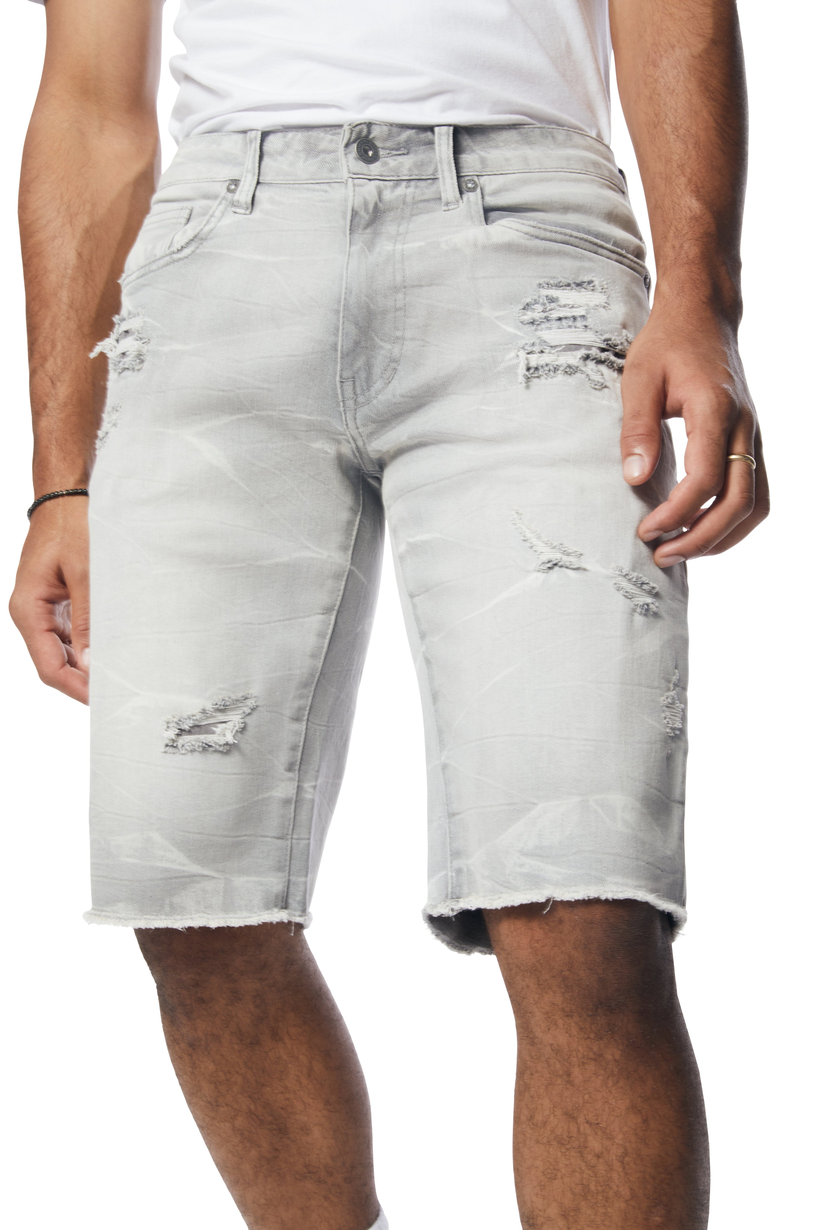 Essential Denim Shorts - Cloud Grey