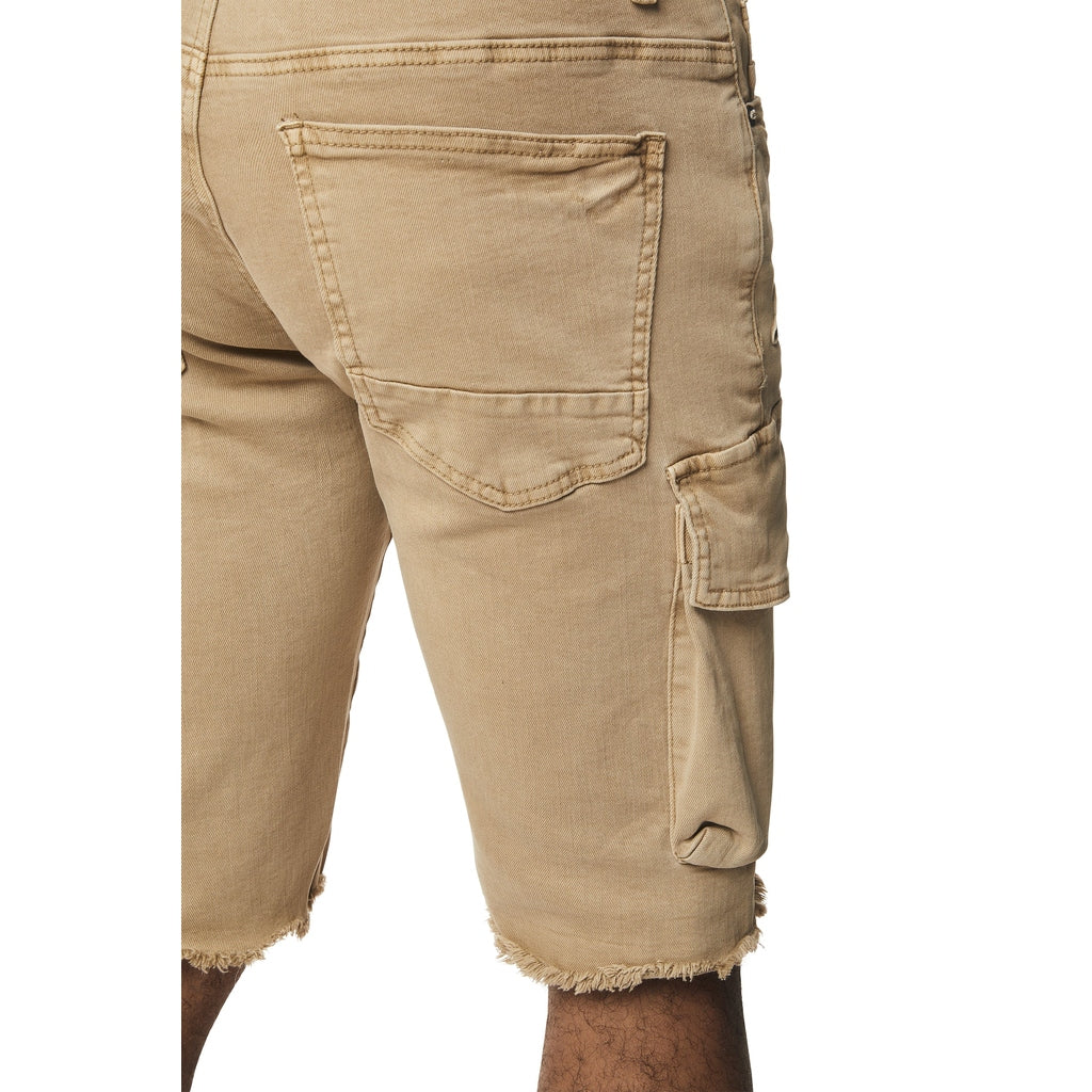 Smoke Rise Forest Collection Cargo Twill Shorts - Khaki