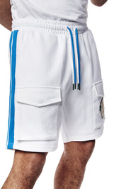 Country Club Waffle Shorts - Blue