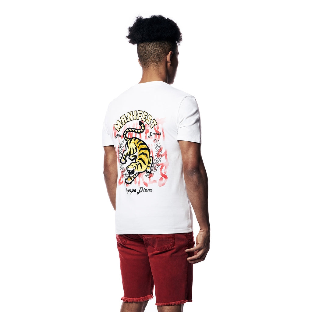 Smoke Rise Graphic Tee - White