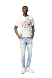 Graphic Washed T-Shirt - White